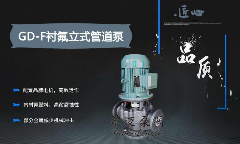 GD-F襯氟立式管道泵(圖2)